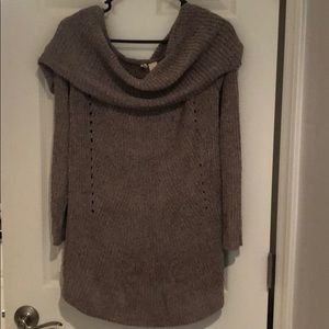 Gray sweater from Anthropologie